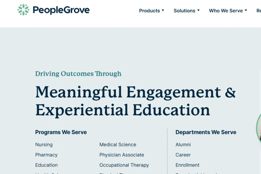 PeopleGrove is a complete system of alumni management