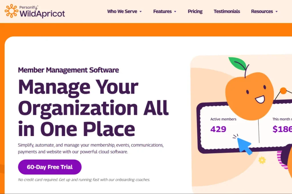 Wild Apricot is an online system used as a membership