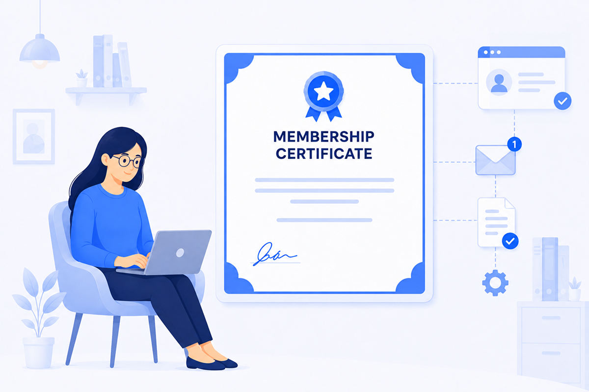 membership certificate digital platform