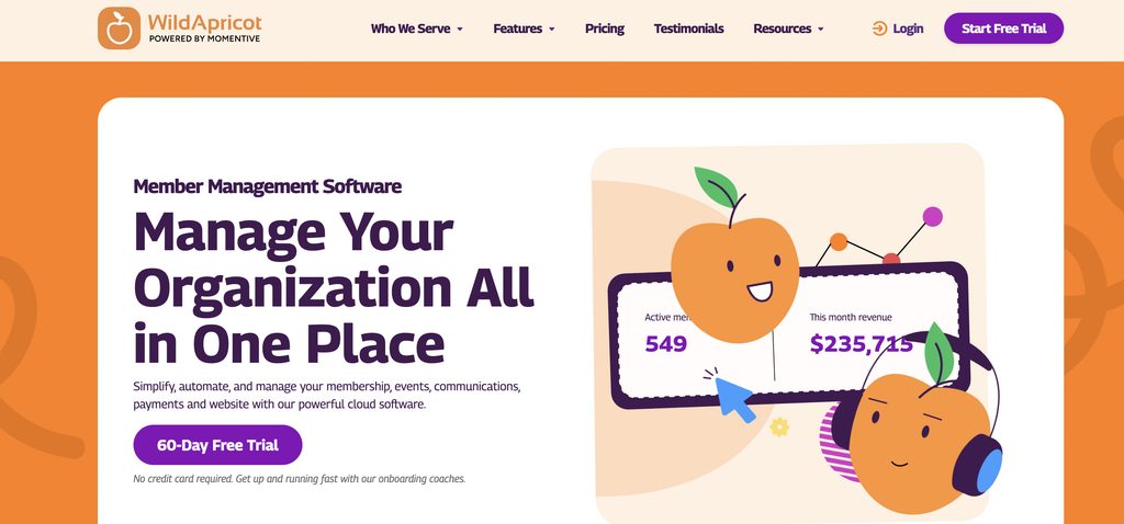 Wild Apricot is a cloud‑based membership management platform trusted by over 15,000 organizations worldwide
