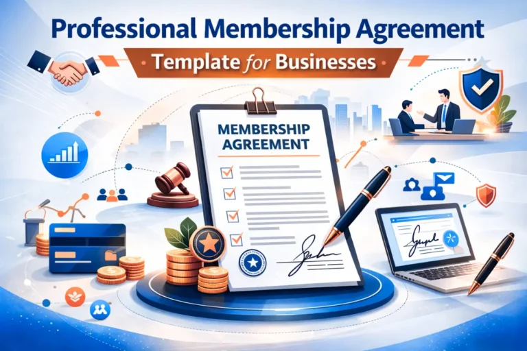 Professional Membership Agreement Template for Businesses